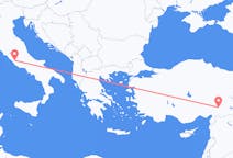 Vols depuis la ville de Kahramanmaraş vers la ville de Rome