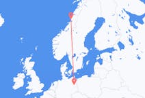 Flyreiser fra Brønnøysund, Norge til Berlin, Tyskland
