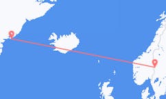 出发地 格陵兰出发地 库鲁苏克目的地 瑞典罗尔巴克斯奈斯的航班
