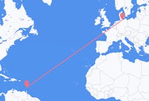 Flyreiser fra Saint Vincent, St. Vincent og Grenadinene til Lübeck, Tyskland