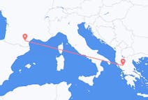 Vluchten van Carcassonne, Frankrijk naar Ioannina, Griekenland