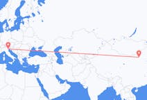 中国出发地 呼和浩特市飞往中国目的地 威尼斯的航班