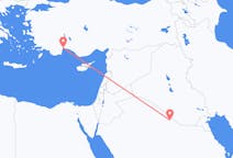 Flights from Rafha, Saudi Arabia to Antalya, Turkey