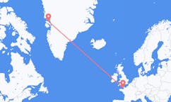 그린란드 카르수트에서 출발해 저지 세인트헬리어까지(으)로 가는 항공편
