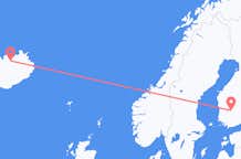 Vols de Tampere, Finlande pour Akureyri, Islande