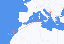 Flyg från Tivat, Montenegro till Lanzarote, Spanien
