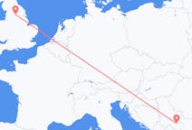来自英格兰的出发地 利兹目的地 塞尔维亚尼斯的航班
