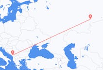 Vols depuis la ville de Podgorica vers la ville de Tcheliabinsk