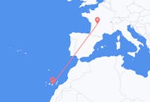 出发地 法国利摩日目的地 西班牙拉斯帕尔马斯的航班