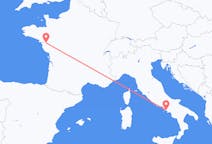 Flyreiser fra Napoli, Italia til Nantes, Frankrike