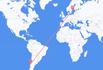 出发地 智利出发地 特木科目的地 瑞典斯德哥尔摩的航班