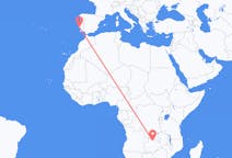 Flyrejser fra Solwezi til Lissabon