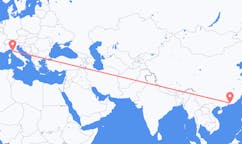 Flyrejser fra Huizhou, Kina til Pisa, Italien