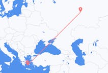Flights from Nizhnekamsk, Russia to Plaka, Milos, Greece