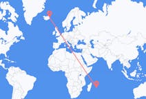 Flights from Mauritius Island to Egilsstaðir