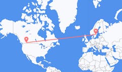 Flyg från Cranbrook, Kanada till Norrköping, Sverige