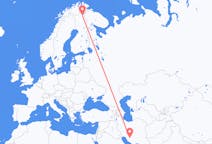 出发地 伊朗出发地 設拉子目的地 芬兰伊瓦洛的航班