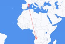 Flyg från Huambo, Angola till Palma, Spanien