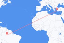 Flights from Manaus, Brazil to Bodrum, Turkey