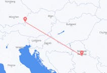 Lennot Belgradista Salzburgiin