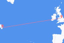出发地 加拿大聖約翰前往英格兰的诺丁汉的航班