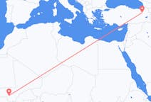 Flyg från Bamako, Mali till Erzurum, Turkiet