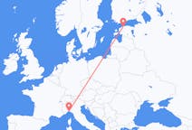Loty z Tallinn, Estonia do Genui, Włochy