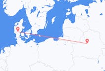 Flyreiser fra Billund, Danmark til Minsk, Hviterussland