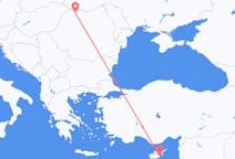 Vluchten van Baia Mare, Roemenië naar Larnaca, Cyprus