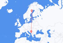 Flights from Podgorica, Montenegro to Umeå, Sweden