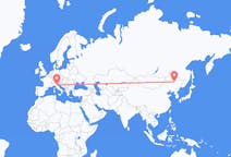 Flyrejser fra Daqing, Kina til Bologna, Italien