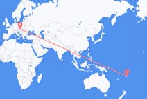 Flyrejser fra Savusavu, Fiji til Bratislava, Slovakiet