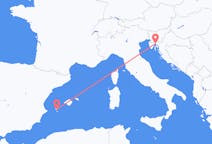 Flyrejser fra Ibiza, Spanien til Rijeka, Kroatien