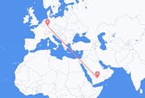 Flyrejser fra Sharurah, Saudi-Arabien til Frankfurt, Tyskland