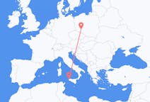 Flyg från Trapani, Italien till Wrocław, Polen