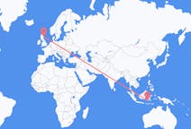 Flights from Makassar, Indonesia to Aberdeen, Scotland