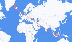 Flyrejser fra Surabaya, Indonesien til Reykjavík, Island