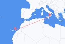 Vols depuis la ville de Fuerteventura vers la ville de Reggio de Calabre