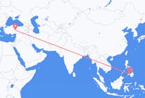 Flyreiser fra Ozamiz City, Filippinene til Kayseri, Tyrkia