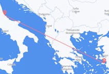 Vols depuis la ville de Pescara vers la ville de Samos