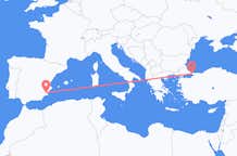 Vluchten van Murcia, Spanje naar Istanboel, Turkije