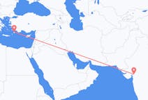 Flyrejser fra Vadodara, Indien til Rhodos, Grækenland
