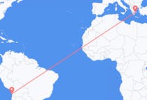 Flyreiser fra Iquique, Chile til Athen, Hellas