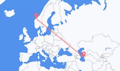 Flyg från Türkmenbaşy, Turkmenistan till Molde, Norge