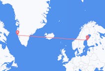 出发地 格陵兰出发地 瑪尼特索克目的地 芬兰瓦萨的航班