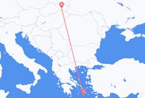 Flights from Košice in Slovakia to Santorini in Greece