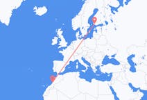 Flights from Agadir, Morocco to Turku, Finland