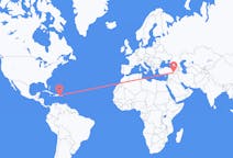 Flyreiser fra Punta Cana, Den dominikanske republikk til Batman, Tyrkia
