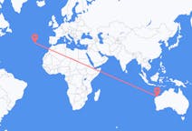 Flyreiser fra Karratha, Australia til Ponta Delgada, Portugal