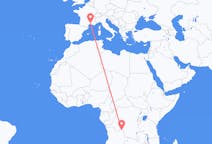 Flights from Dundo, Angola to Nîmes, France
